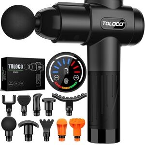 Toloco Percussion Massage Gun EM26 Massage Gun Pain Relief, Percussion Massager